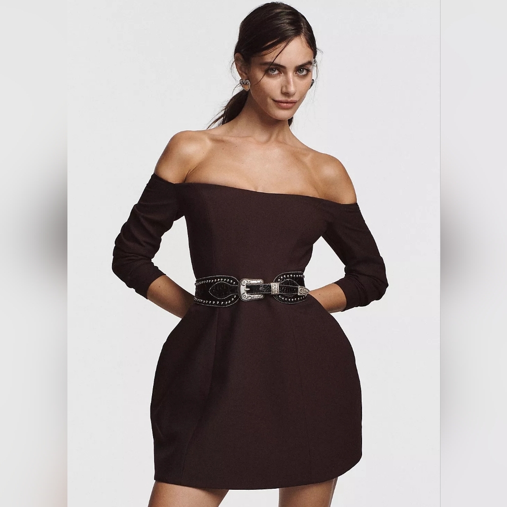 Bardot Nadene Hourglass Mini Dress LBD NWT